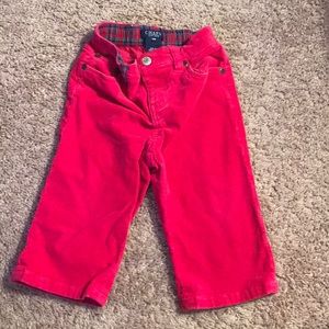 Corduroy pink pants